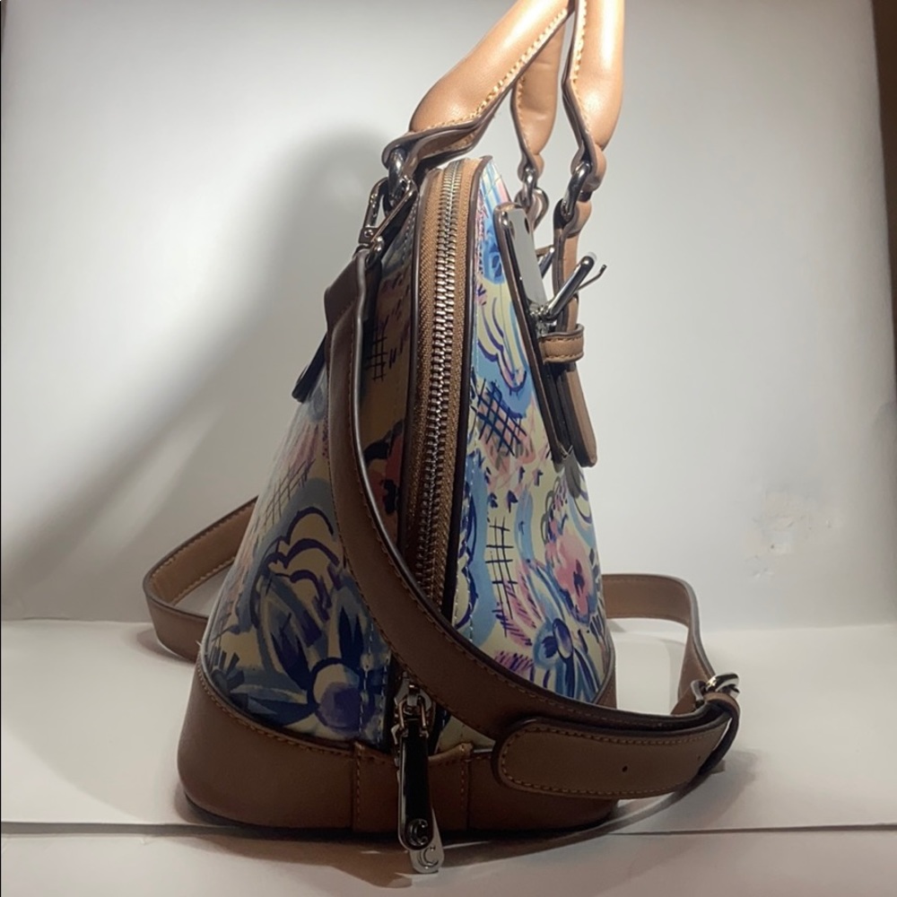 Charming Charlie Floral Satchel/Crossbody Bag - Picture 5 of 15